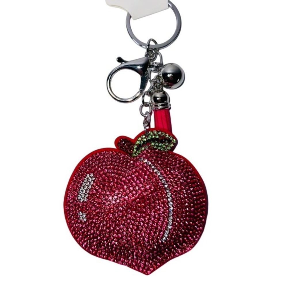 NWT Peach keychain/purse charm